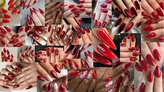 Colorful Acrylic Red Nails Designs for Ladies | Long & Short Red Nails for Women