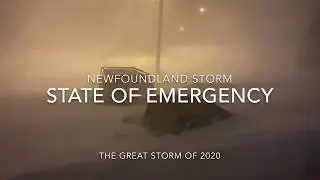 Snowstorm Newfoundland Canada 2020