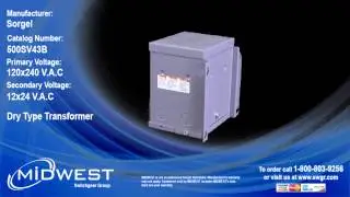 Sorgel 500SV43B Dry Type Transformer