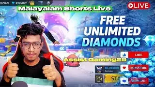 Malayali boy is live 🔴 free diamond giveaway 💎😱 Free Fire Malayalam  #freefire #live #shortfeed