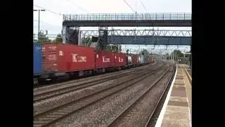 GBRF Class 92, 92038 Voltaire, 4M01 Passing Rugeley Trent Valley (24th July 2013)