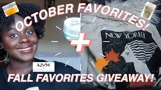 OCTOBER FAVORITES 2020 + FALL FAVORITES GIVEAWAY! | Beauty, Skincare, Fashion, + Body Care