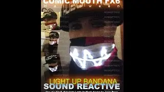 Halloween Mask - Rave Mask DJ Light Up Mask Sound Reactive Mouth