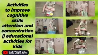 Activities to improve cognitive skills focus and concentration || educational activities for kids