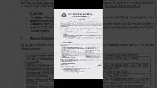 CUET UG (2023) notification. UG Admission Kashmir University #cuet2023 #shorts #viral