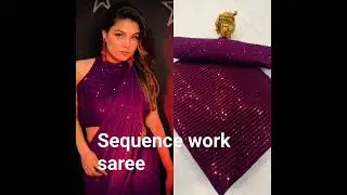 Designer Latest Sequin Saree / Sequin fashion is back/Bollywood sequin saree /Stylish sequin saree