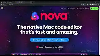 Nova - Native Free  Code Editor Tool for Mac Users  | Python,  JavaScript , HTML, CSS, TSX, PHP