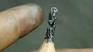 Horse sculpture on pencil tip   [  Microart  ] #microart#salvtfidai#pencilcurving