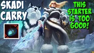 SKADI CARRY GAMEPLAY SMITE SEASON 9 - BLUESTONE & THE HUSKY HANDLER