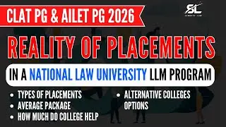 Reality of Placements in a NLU LLM Program | CLAT PG | CLAT PG 2026 Placements | CLAT PG Placements