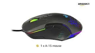 Redgear A 15 Wired Gaming Mouse with Upto 6400 DPI RGB  Driver