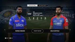 Mumbai Indian Vs Delhi Capital IPL 24 PS5 Gameplay