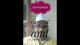 DSSSB PRT EXAM II General instructions for the condidate || Dress Code || latest update 2018