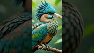 Nature&rsquo;s Masterpiece: Meet This Unique Bird! 🌿🦜 #BirdShorts