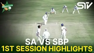 1st Session Highlights | Sahir Asst vs SBP | President Trophy | 2025-26 | Day 3 | PCB | M2Y1S