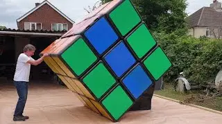 Taking my 2m Rubik's Cube puzzle out for a spin (& updates)