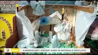 A Bardolino i presepi sono in materiale riciclato