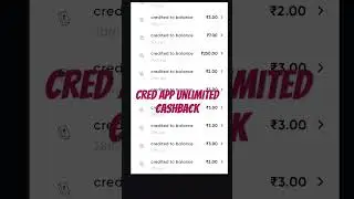 Cred App unlimited Cashback I Cred #credit #cashback #shorts #youtube #money