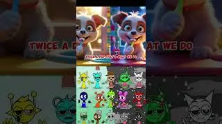 Fun Song for Kids! PUPPY BRUSHES TEETH #cartoon #kids #sprunki #roblox   toddlers learning video