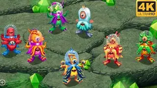 Prismatic Wynq - all versions (My Singing Monsters: Dawn Of Fire) 4k