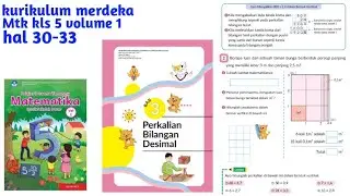 Matematika kelas 5 volume 1 halaman 30,31,32,33 kurikulum merdeka