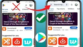 Como consertar a barra de pesquisa da Play Store que n&atilde;o mostra problema (2024) || Barra de pesquisa
