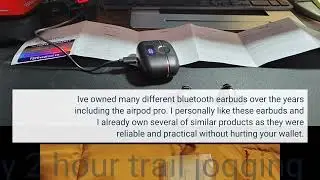 Video Review Bluetooth Headphones 4 Dynamic Drivers Wireless Earbuds 40Hrs Playtime with LED Di...