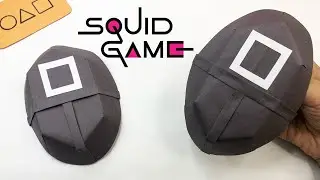 How to Make a Squid Game Mask with Paper! 🎭 Easy DIY Craft Tutorial (Step by Step