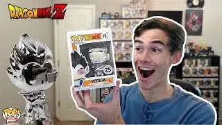 Dragon Ball Z Silver Chrome Vegeta Funimation 25 Years Exclusive Funko Pop Unboxing!