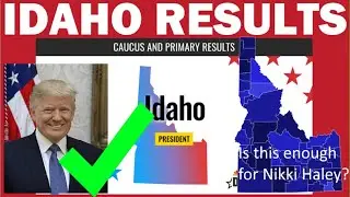 2024 IDAHO RESULTS | Trump COMPLETELY DOMINATES Idaho Caucus. No gains for Haley?