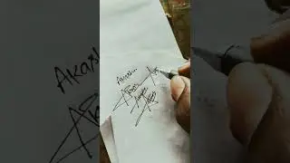 Akash Name Signature ✍️✍️#viral #shortvideos #shorts