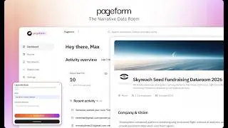 Pageform — AI-Native Narrative Data Room for Fundraising & Deals