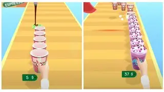Coffee Stack☕All Gameplay Android-iOS MaxLevel Unlock Mobile Game, Every day Play Enjoy CS5-6Lv