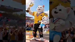👨&zwj;👧🐾 A Father Made His Kitten an F1 Racing Champion 😻🏎️🏁 | #cat #kitten #shorts #viral #trending #Ai