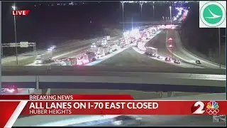 All lanes on I-70 east closed