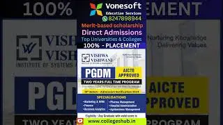 PGDM Admissions &ndash; 100% Placement Guarantee!