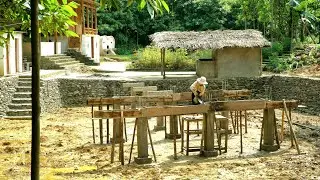New Farm Construction: How a Girl Concreted the Poured Crucial Support Beams - Ph&ugrave;ng Thị Ch&agrave;i