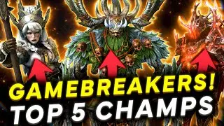 STRATEGISE AROUND THEM! TOP 5 Champions To BOOST Your Account's Progression | Raid Shadow Legends