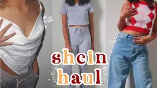 unboxing📦 | shein haul 2021 ; cute tops, pants, anti blue light glasses