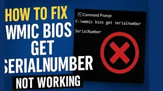 How to fix wmic bios get serialnumber not working