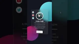 Youtube #Short : Profile Card using Html and CSS