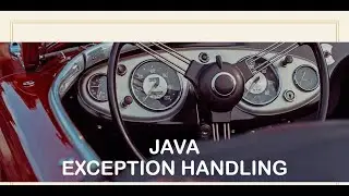 JAVA @6 | | EXCEPTION HANDLING With Code Example