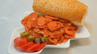 Spicy Sausages and Onion , Persian Sosis Bandari ( Persian Street Food Recipe )