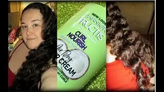Garnier Fructis Air Dry Butter Cream Review! 24hrFrizzControl?!!