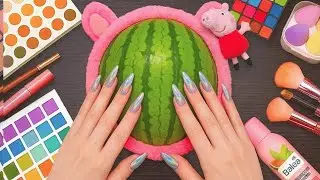 ASMR Makeup on Watermelon (No Talking)
