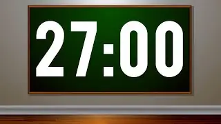 27 Minute Timer with Pop Music For Kids 🎵 Fun Timer for Classrooms, School, Home, Studying