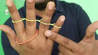 रबर से जादू करना सीखें - Rubber Band Magic Trick Revealed | Ft. Hindi Magic Tricks
