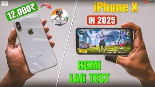 I bought this iPhone for 12,000₹ - iPhone X  BGMI lag test with Handcam and maxed graphics settings