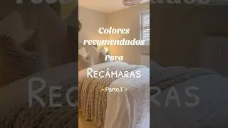 Colores recomendables para habitaci&oacute;n #dise&ntilde;odeinteriores #habitaci&oacute;n #diy #dise&ntilde;odeinteriores
