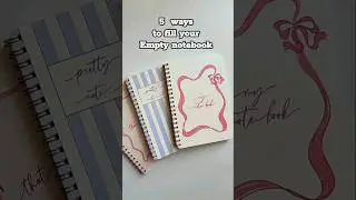 Ways to fill an empty notebooks #aesthetic #fyp #youtubeshorts #subscribe #trending #notebook